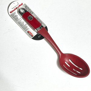 KitchenAid Professional Empire Red Silicone Slotted Basting Spoon
